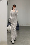 Marc Le Bihan One-shoulder cotton dress 2853 series France MLB-2853 E23-JN mastic 2853 E23